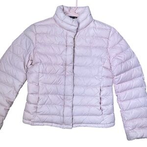 Polo Ralph Lauren Quilted Down Puffer Jacket Girls XL/16 Pale Pink Classic